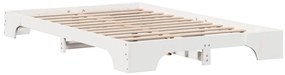 vidaXL Σκελετός Κρεβατιού Λευκό 197 x 147 x 17 εκ. Μασίφ ξύλο πεύκου