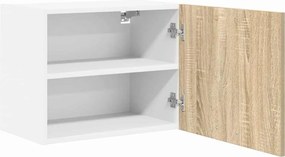 vidaXL Κρεμαστό ντουλάπι Σομόνα Δρυς και Λευκό 50 x 31 x 40 εκ.