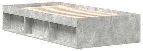 vidaXL Πλαίσιο Κρεβατιού Γκρι Σκυροδέματος 90x200 εκ.