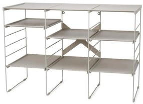 Ρυθμιζόμενο ράφι παπουτσιών Joseph Joseph 55009, 12 ζευγάρια, 3 ράφια, Ατσάλινη βάση, εκρού
