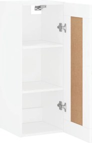 vidaXL Ντουλάπι Τοίχου Λευκό 34,5 x 34 x 90 εκ. από Επεξεργασμένο Ξύλο