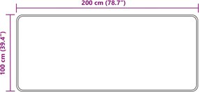 vidaXL Χαλί Runner MARSA Δασώδες Πράσινο 100 x 200 cm