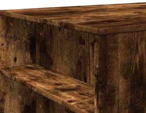 vidaXL Τραπεζάκι Σαλονιού Καπνιστή Δρυς 102x55x42εκ Επεξεργασμένο Ξύλο