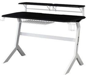 Γραφείο Gaming με Μεταλλικά Πόδια Μαύρο 130x70x92.5εκ.