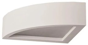 ΑΠΛΙΚΑ ΤΟΙΧΟΥ ΟΒΑΛ 90ο ΓΥΨΙΝΗ 1xE14W 200x200x70 Eurolamp 147-53314