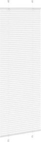 vidaXL Πλισέ περσίδα Λευκό 75x200 cm Πλάτος υφάσματος 74,4 cm