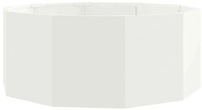 vidaXL Γλάστρα Λευκό 90 x 90 x 35 εκ Ατσάλι