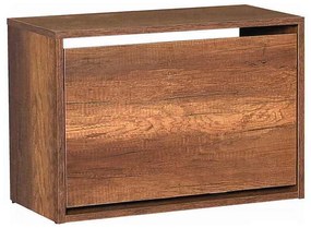 Παπουτσοθήκη 6 ζεύγων Step Megapap σε χρώμα καρυδί 60x30x42εκ.