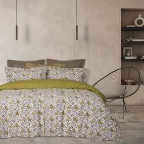 Σεντόνια 5412 Casual Με Λάστιχο (Σετ 3τμχ) Olive Das Home Single 120x235cm Cotton-Polyester