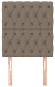 vidaXL Κεφαλάρι Κρεβατιού Μπεζ 80x7x118/128 εκ. Ύφασμα