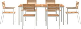 vidaXL Σέτ φαγητού για κήπο 7 pcs