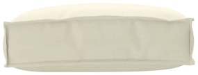 vidaXL Μαξιλάρι παλέτας για πλάτη Κρεμ 50 x 40 x 12 cm Ύφασμα Oxford