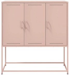 vidaXL Ντουλάπι Ροζ 100,5x39x107 εκ. Ατσάλινος