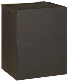 vidaXL Ντουλάπι Μπάνιου με ράφι Μαύρο και Χρυσό 38 x 33 x 48 εκ