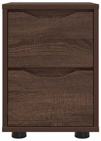 vidaXL Κομοδίνο Καφέ δρυς 30,5 x 30 x 43 εκ Επεξεργασμένο ξύλο