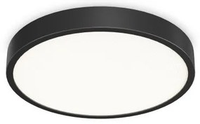 Πλαφονιέρα Φωτιστικό Οροφής LED 43W IP20 4000K Ray Ideal Lux-327686-Μαύρο 327686