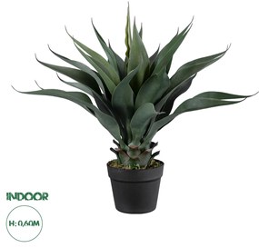 GloboStar® Artificial Garden SISAL AGAVE 20080 Τεχνητό Διακοσμητικό Φυτό Αγαύη Υ60cm