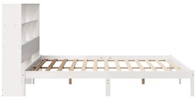 vidaXL Κρεβάτι Βιβλιοθήκη Χωρίς Στρώμα 180x200 εκ Μασίφ Ξύλο Πεύκου