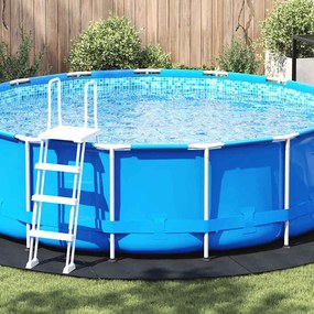 vidaXL Εδαφοκάλυψη Πισίνας Μαύρο Ø 428 cm Μη Υφαμένο Ύφασμα