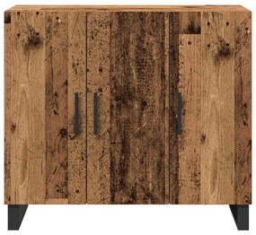 vidaXL Πλαϊνό γραφείο Παλαιό ξύλο 90 x 34 x 80 εκ. Επεξεργασμένο ξύλο