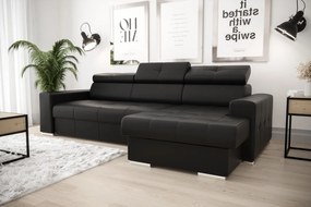 Γωνιακός καναπές April mini LTHR-Mauro-Δεξιά