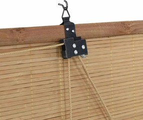 vidaXL Ρόλερ με κουρτίνες Καφέ 110 x 220 cm Μπαμπού