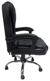 ΚΑΡΕΚΛΑ ΓΡΑΦΕΙΟΥ LAGOM HM1198 ΜΑΥΡO PVC-ΜΕΤΑΛ.ΒΑΣΗ-ΜΑΥΡΟ NYLON ΣΚΕΛΕΤΟΣ 60x70x104Υεκ