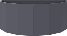 vidaXL Γλάστρα Ανθρακί 90 x 45 x 35 cm Ατσάλι