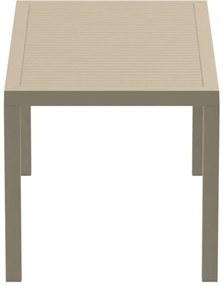 ARES ΤΡΑΠΕΖΙ 140Χ80Χ75εκ. TAUPE ΠΟΛ/ΝΙΟΥ
