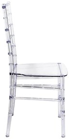 Καρέκλα Tiffany διάφανο pc 38.5x46x88εκ 38x38.5x88 εκ.
