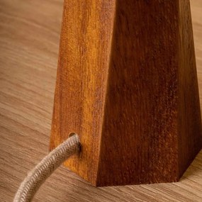 Βάση για Επιτραπέζιο Φωτιστικό Distortion Small E27 από Μασίφ Ξύλο