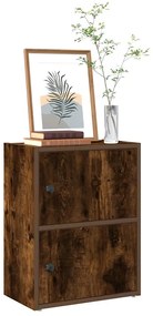 vidaXL Βιβλιοθήκη Καπνιστή Δρυς 40x24x52 εκ. από Επεξεργασμένο Ξύλο