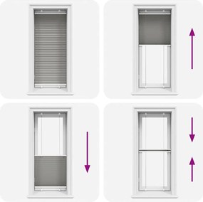 vidaXL Πλισέ περσίδα Ανθρακί 55x150 cm Πλάτος υφάσματος 54,4 cm