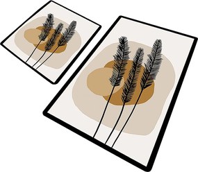 Bathmat Set (2 Pieces) Day Sunrise Multicolor