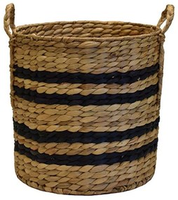 Καλάθι Με Σχέδιο 00.06.66135 Φ30x30cm Υδροϋάκινθου Black Hydrohyacinth