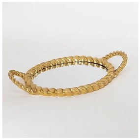 Δίσκος Με Καθρέφτη Πολυρεσίν Χρυσό 455x48x24cm 752-16067 Estheti-752-16067-Χρυσό 752-16067