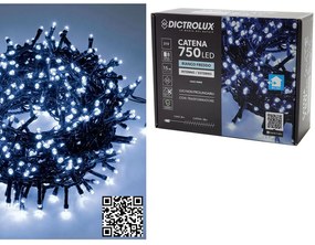 750 LED Εσωτ. &amp; Εξωτ. Χώρου Με 8 Προγράμματα Και Μετασχηματιστή Ψυχρό Λευκό Φως Πράσινο Καλώδιο Μη Επεκτεινόμενο IP44 31