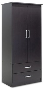 Intrahome Ντουλάπα ρούχων δίφυλλη OLYMPUS Intrahome χρώμα wenge 81x57x183εκ | SKU: INTRAPA-234111155