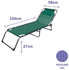 Solseng Marbueno Πράσινο 190 x 27 x 58 cm