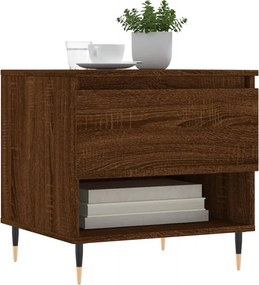 vidaXL Τραπεζάκια Σαλονιού 2 τεμ. Καφέ Δρυς 50x46x50 εκ. Επεξ. Ξύλο