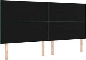 vidaXL LED κεφαλάρι Σκούρο Πράσινο 200 cm Τεχνητό Δέρμα