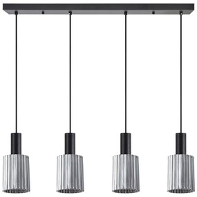 Φωτιστικό Οροφής Πολύφωτο Homelighting 77-8489 Black/Smoked