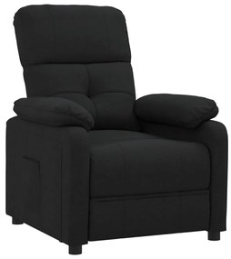 vidaXL Πολυθρόνα Ανακλινόμενη Μαύρη Υφασμάτινη