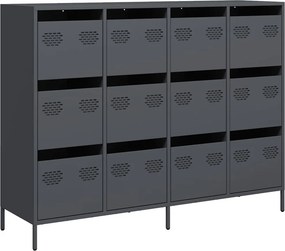 vidaXL Ντουλάπι Ανθρακί 135x39x103,5 εκ. από Χάλυβα Ψυχρής Έλασης