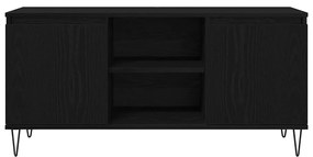 vidaXL Ντουλάπι TV Μαύρη Οξυά 104 x 35 x 50 εκ. Επεξεργασμένο ξύλο