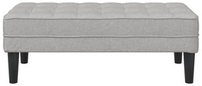 vidaXL Παγκάκι Cloud Γκρι 113x57x39 εκ. Υφάσματος