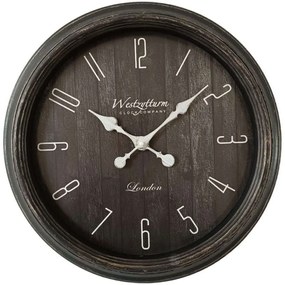 Ρολόι Τοίχου QN0001801B Φ45,7cm Brown Oriana Ferelli® Πλαστικό