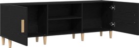 vidaXL Ντουλάπι TV 150 x 30 x 50 εκ Μαύρη Οξυά Επεξεργασμένο Ξύλο