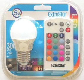 Λάμπα LED 5W RGB E27 με 16 χρώματα