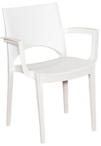 Armchair Paris/P-PP White*  metax-01-00-870 διάστ.58.0000 x 51.0000 x 80.0000